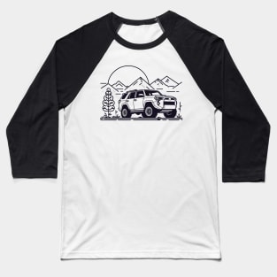 Toyota 4runner 4x4 Offroad Minimalist Baseball T-Shirt